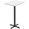 image:imageFlash Furniture Stiles 24 x 30 Rectangular Black Laminate Table Top with 22 x 22 Bar Height Table BaseWhite