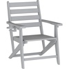image:imageFlash Furniture Tolleson Adirondack Dining Chair with Cup Holder Commercial Weather Resistant Recycled HDPE Adirondack Chair Fold Out Cupholder GrayGrey