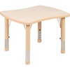 image:imageFlash Furniture Wren 21875W x 26625L Rectangular Green Plastic Height Adjustable Activity Table with Grey TopNatural