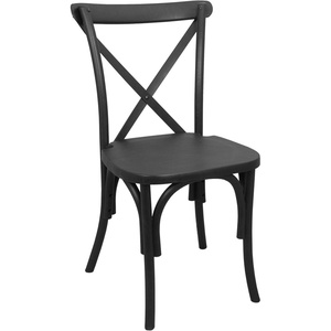 image:imageFlash Furniture 2pack Advantage White Resin XBack ChairBlack