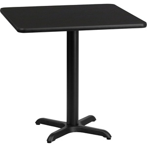 image:imageFlash Furniture 30 Square Mahogany Laminate Table Top with 22 x 22 Table Height BaseBlack