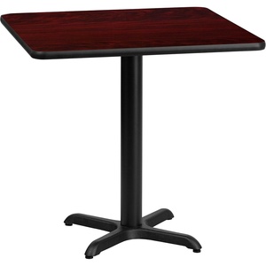 image:imageFlash Furniture 30 Square Mahogany Laminate Table Top with 22 x 22 Table Height BaseMahogany