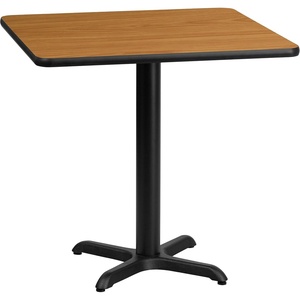 image:imageFlash Furniture 30 Square Mahogany Laminate Table Top with 22 x 22 Table Height BaseNatural