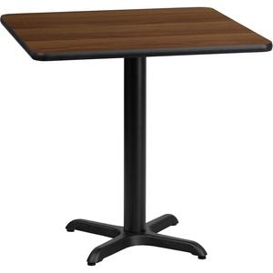 image:imageFlash Furniture 30 Square Mahogany Laminate Table Top with 22 x 22 Table Height BaseWalnut