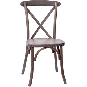 image:imageFlash Furniture Advantage Light Brown XBack ChairDark Driftwood