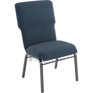 image:imageFlash Furniture Advantage Maroon Discount Church Chair  21 in WideNavy FabricSilver Vein Frame