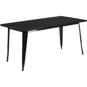 image:imageFlash Furniture Charis Commercial Grade 315 x 63 Rectangular Orange Metal IndoorOutdoor TableBlack