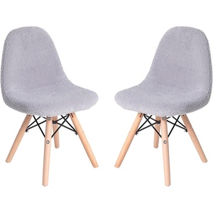 image:imageFlash Furniture Dinings 1 PackSponge Fabric Steel Beechwood Light PinkGrey
