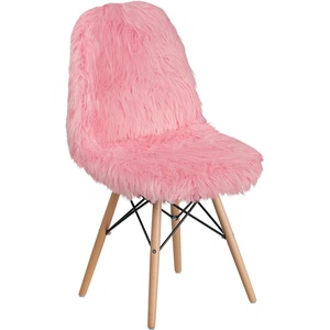 image:imageFlash Furniture Dinings 1 PackSponge Fabric Steel Beechwood Light PinkLight Pink