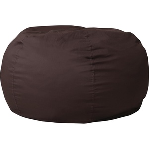 image:imageFlash Furniture Duncan Sherpa Bean Bag Chair Classic Refillable Bean Bag Chair for Kids and Teens Large GrayBrown
