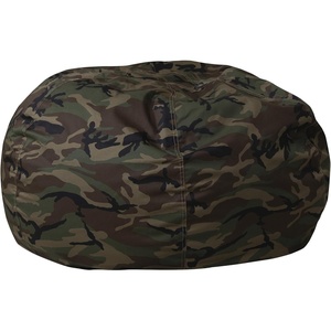image:imageFlash Furniture Duncan Sherpa Bean Bag Chair Classic Refillable Bean Bag Chair for Kids and Teens Large GrayCamouflage