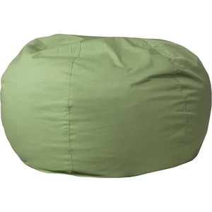 image:imageFlash Furniture Duncan Sherpa Bean Bag Chair Classic Refillable Bean Bag Chair for Kids and Teens Large GrayGreen