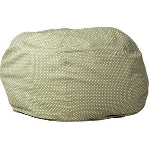 image:imageFlash Furniture Duncan Sherpa Bean Bag Chair Classic Refillable Bean Bag Chair for Kids and Teens Large GrayGreen Dot