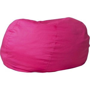 image:imageFlash Furniture Duncan Sherpa Bean Bag Chair Classic Refillable Bean Bag Chair for Kids and Teens Large GrayHot Pink