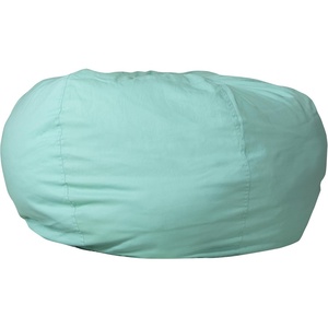 image:imageFlash Furniture Duncan Sherpa Bean Bag Chair Classic Refillable Bean Bag Chair for Kids and Teens Large GrayMint Green