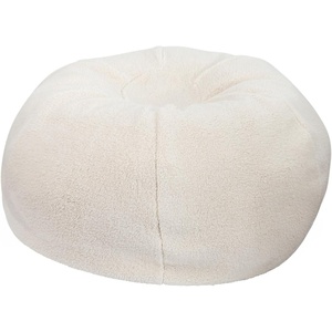 image:imageFlash Furniture Duncan Sherpa Bean Bag Chair Classic Refillable Bean Bag Chair for Kids and Teens Large GrayNatural Sherpa