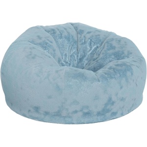 image:imageFlash Furniture Duncan Sherpa Bean Bag Chair Classic Refillable Bean Bag Chair for Kids and Teens Large GrayTeal Furry