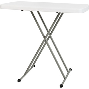 image:imageFlash Furniture Elon Folding Table  Granite White  Height Adjustable  30 Inch  TV Tray  Commercial Grade Laptop Table30