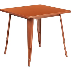image:imageFlash Furniture Felix Commercial Grade 315 Square Blue Metal IndoorOutdoor TableCopper