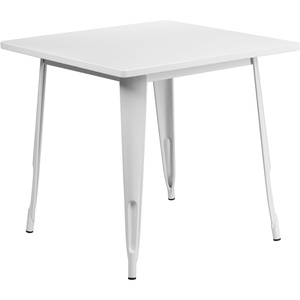 image:imageFlash Furniture Felix Commercial Grade 315 Square Blue Metal IndoorOutdoor TableWhite