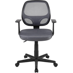 image:imageFlash Furniture Flash Fundamentals MidBack Gray Mesh Swivel Ergonomic Task Office Chair with ArmsGrey