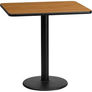 image:imageFlash Furniture Graniss 24 x 30 Rectangular Gray Laminate Table Top with 18 Round Table Height BaseNatural