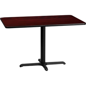 image:imageFlash Furniture Graniss 30 x 48 Rectangular Mahogany Laminate Table Top with 235 x 295 Table Height BaseMahogany