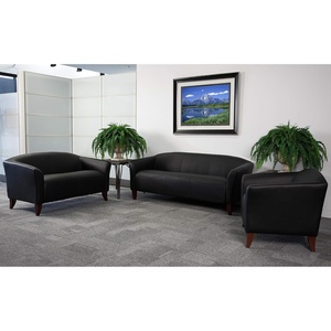 image:imageFlash Furniture HERCULES Imperial Series Black LeatherSoft Loveseat