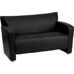 image:imageFlash Furniture HERCULES Majesty Series Black LeatherSoft LoveseatBlack