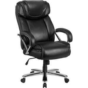 image:imageFlash Furniture HERCULES Series Big amp Tall 500 lb Rated Black LeatherSoft Executive Swivel Ergonomic Office Chair with Extra Wide SeatBlack