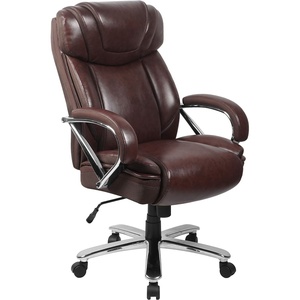 image:imageFlash Furniture HERCULES Series Big amp Tall 500 lb Rated Black LeatherSoft Executive Swivel Ergonomic Office Chair with Extra Wide SeatBrown