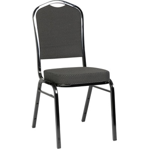 image:imageFlash Furniture HERCULES Series Crown Back Stacking Banquet Chair in Navy Blue Dot Patterned Fabric  Gold Vein FrameBlack Dot Patterned FabricBlack Frame
