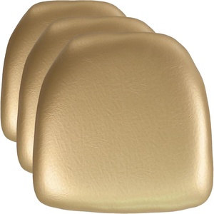 image:imageFlash Furniture Hard Gold Vinyl Chiavari Chair Cushion 