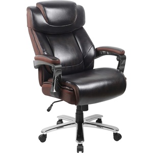 image:imageFlash Furniture Hercules Series HighBack Swivel LeatherSoft Office Chair Ergonomic Executive Chair with Headrest and Adjustable Height BlackBrown