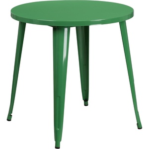 image:imageFlash Furniture Jeffrey Commercial Grade 30 Round Green Metal IndoorOutdoor TableGreen