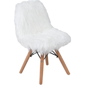 image:imageFlash Furniture Kids Shaggy Dog White Accent Chair