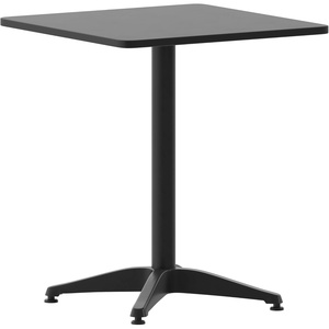 image:imageFlash Furniture Mellie 235 Square Aluminum IndoorOutdoor Table with BaseBlack