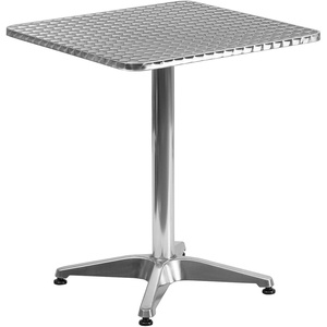 image:imageFlash Furniture Mellie 235 Square Aluminum IndoorOutdoor Table with BaseSilver