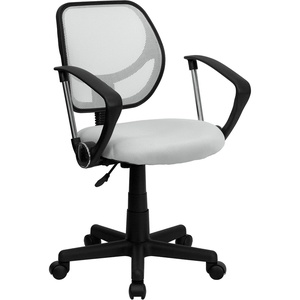 image:imageFlash Furniture Neri Low Back White Mesh Swivel Task Office Chair with ArmsWhite