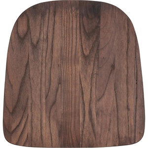 image:imageFlash Furniture Perry Rustic Walnut Wood Seat for Colorful Metal ChairsSet of 1