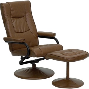 image:imageFlash Furniture Rachel Contemporary MultiPosition LeatherSoft Recliner Chair with Ottoman 360Degree Swivel Recliner Chair and Ottoman Set BlackPalimino
