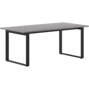image:imageFlash Furniture Redmond Conference Table with UFrame Base Commercial Water and Scratch Resistant Laminate Finish PVC Edge Heavy Duty Steel Frame 72x36 Gray OakGray Oak