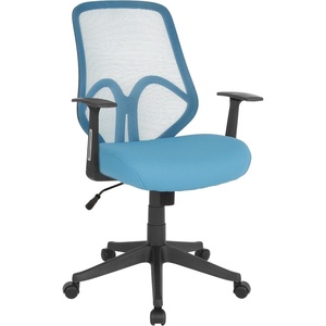 image:imageFlash Furniture Salerno Series High Back Black Mesh Office ChairBlue