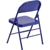 image:imageFlash Furniture 2 Pack HERCULES COLORBURST Series Cobalt Blue Triple Braced amp Double Hinged Metal Folding Chair