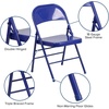 image:imageFlash Furniture 2 Pack HERCULES COLORBURST Series Cobalt Blue Triple Braced amp Double Hinged Metal Folding Chair