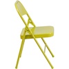 image:imageFlash Furniture 2 Pack HERCULES COLORBURST Series Twisted Citron Triple Braced amp Double Hinged Metal Folding Chair