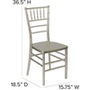 image:imageFlash Furniture 2 Pack HERCULES PREMIUM Series Champagne Resin Stacking Chiavari Chair