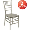 image:imageFlash Furniture 2 Pack HERCULES PREMIUM Series Champagne Resin Stacking Chiavari Chair