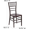 image:imageFlash Furniture 2 Pack HERCULES PREMIUM Series Mahogany Resin Stacking Chiavari Chair1
