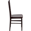 image:imageFlash Furniture 2 Pack HERCULES PREMIUM Series Mahogany Resin Stacking Chiavari Chair1